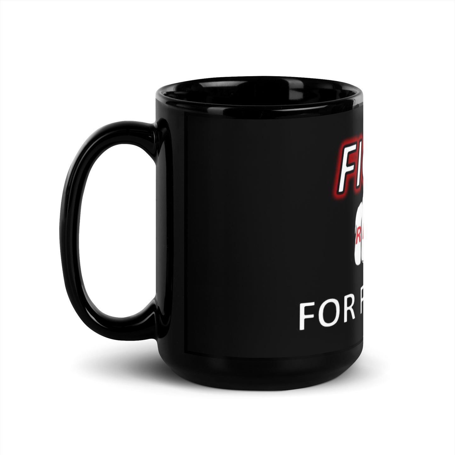 Fight for Fair Fees - Black Glossy Mug