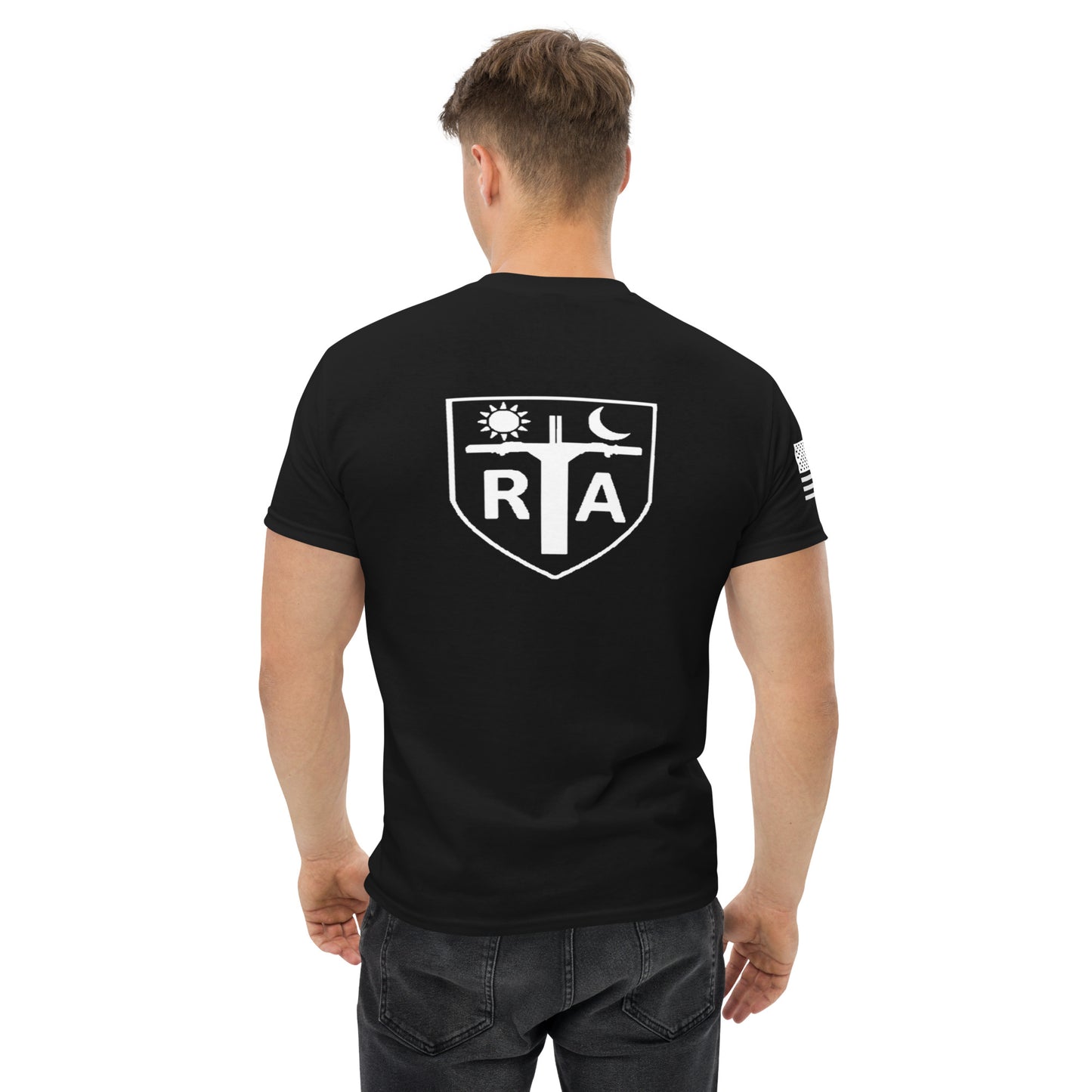 Repo Shield - White Ink Men's classic tee