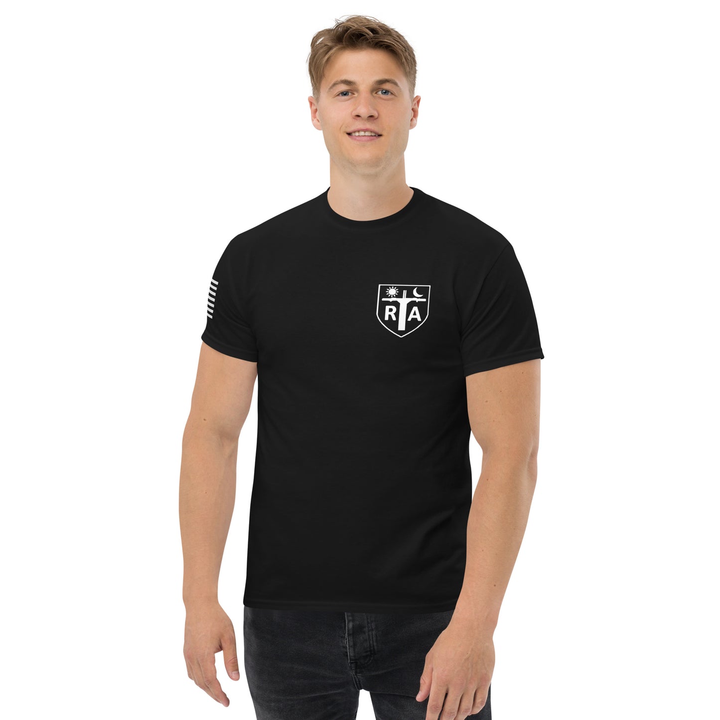 Repo Shield - White Ink Men's classic tee