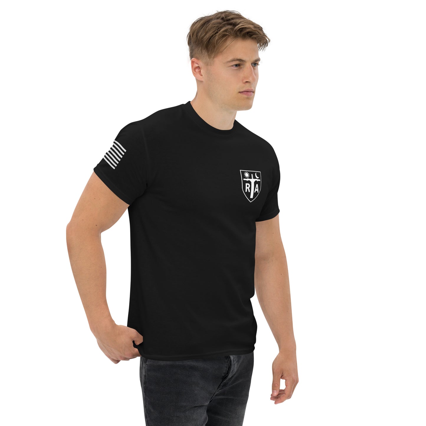 Repo Shield - White Ink Men's classic tee
