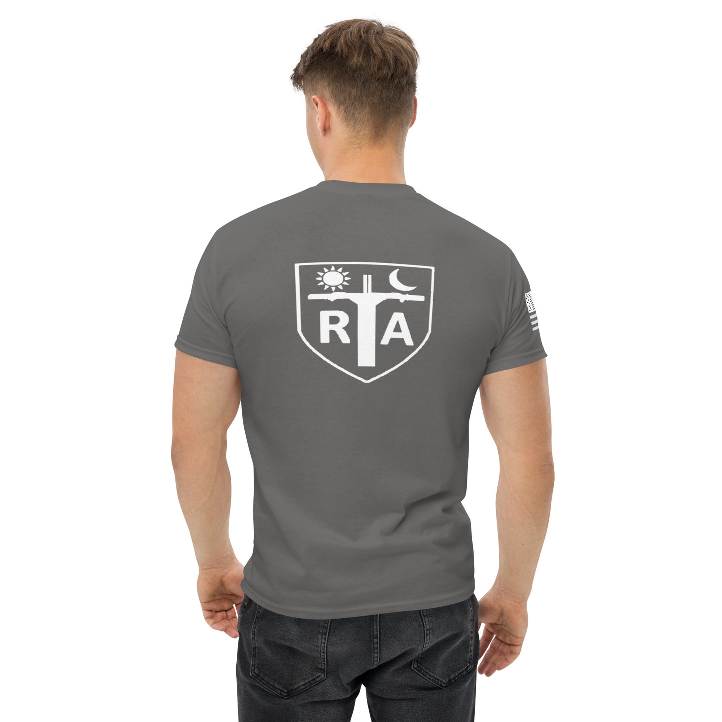 Repo Shield - White Ink Men's classic tee