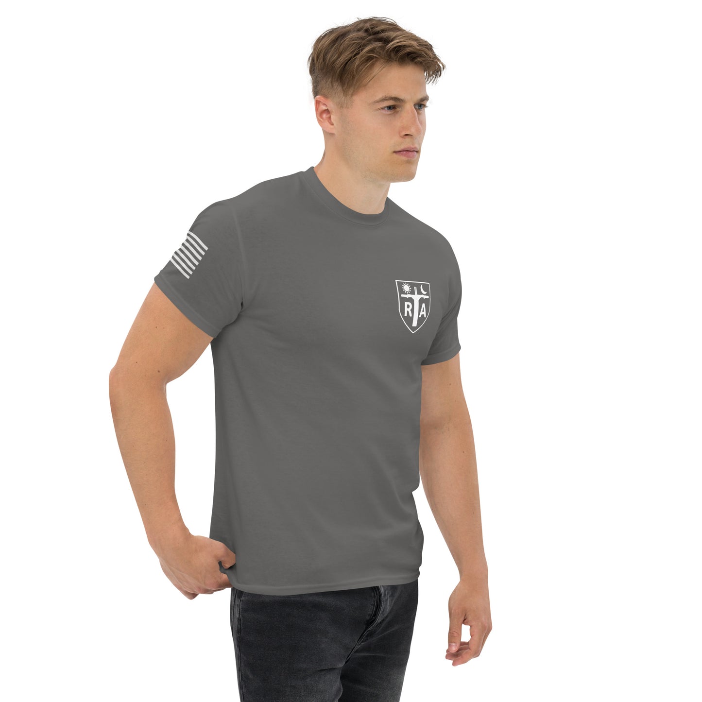 Repo Shield - White Ink Men's classic tee