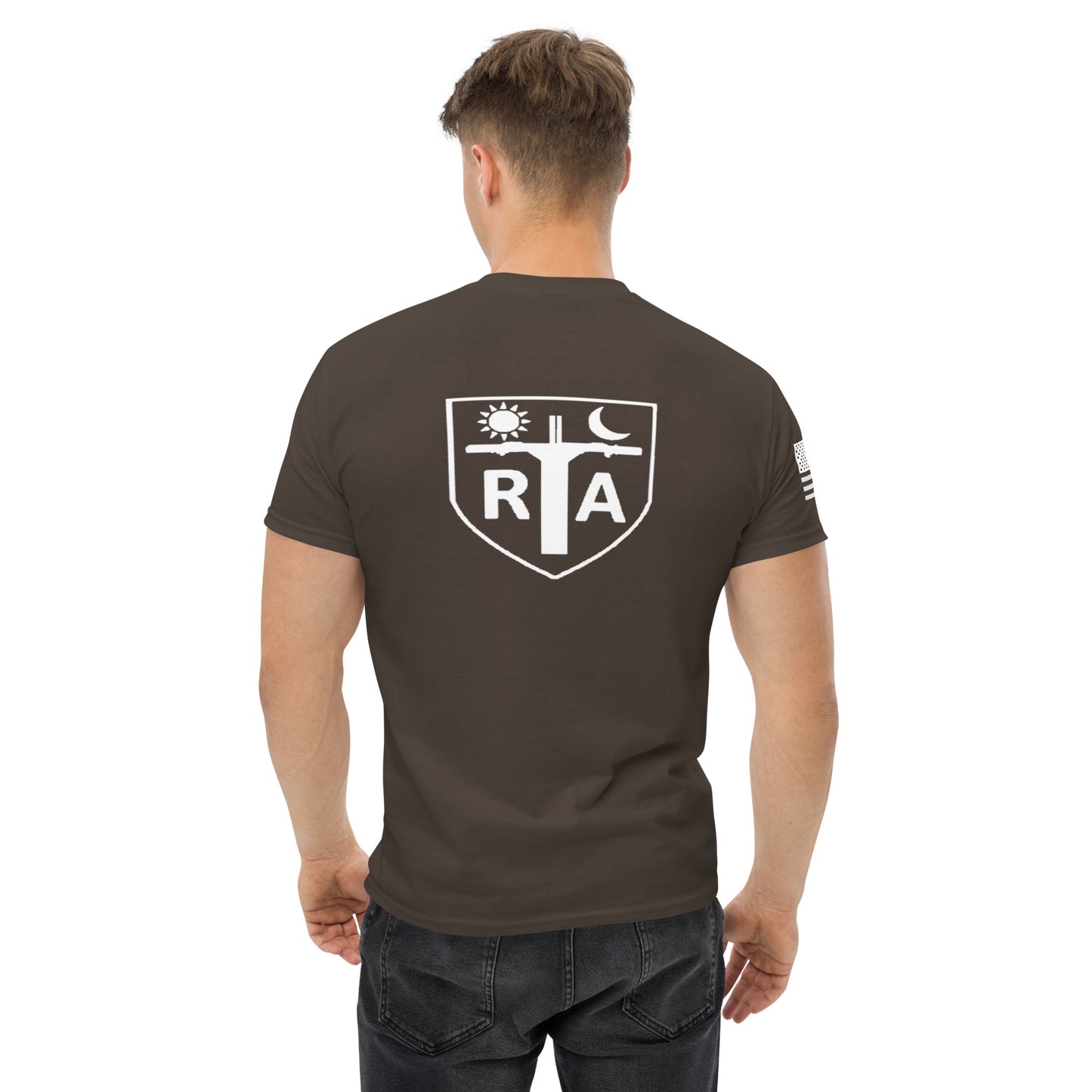 Repo Shield - White Ink Men's classic tee