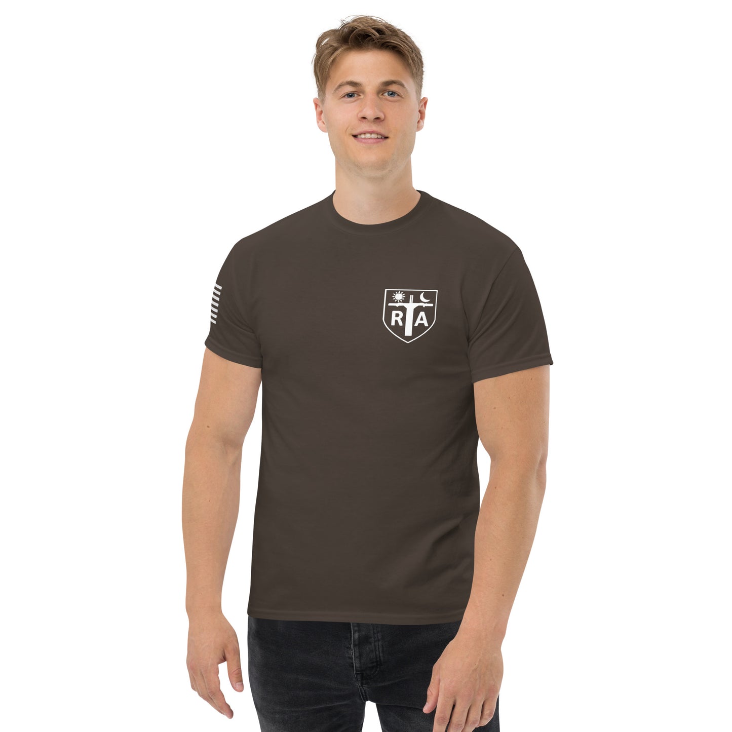 Repo Shield - White Ink Men's classic tee