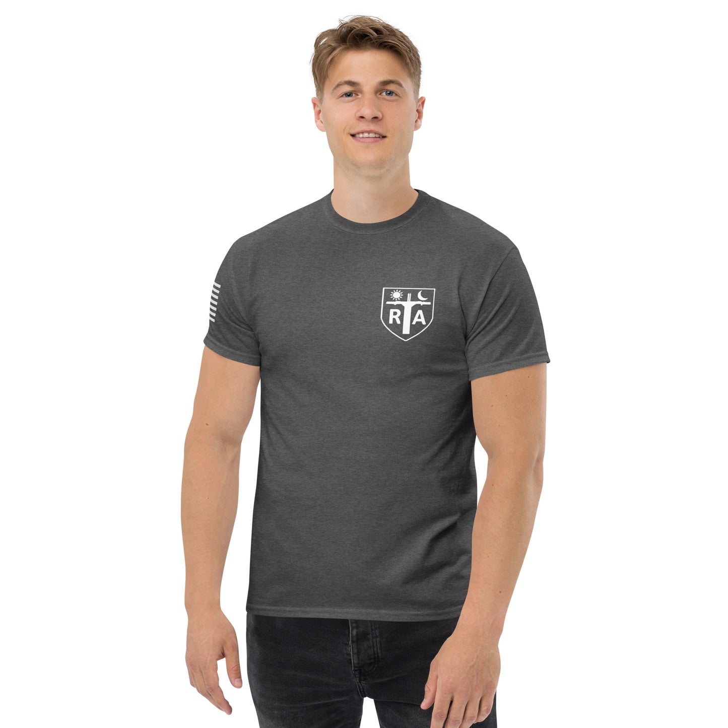 Repo Shield - White Ink Men's classic tee