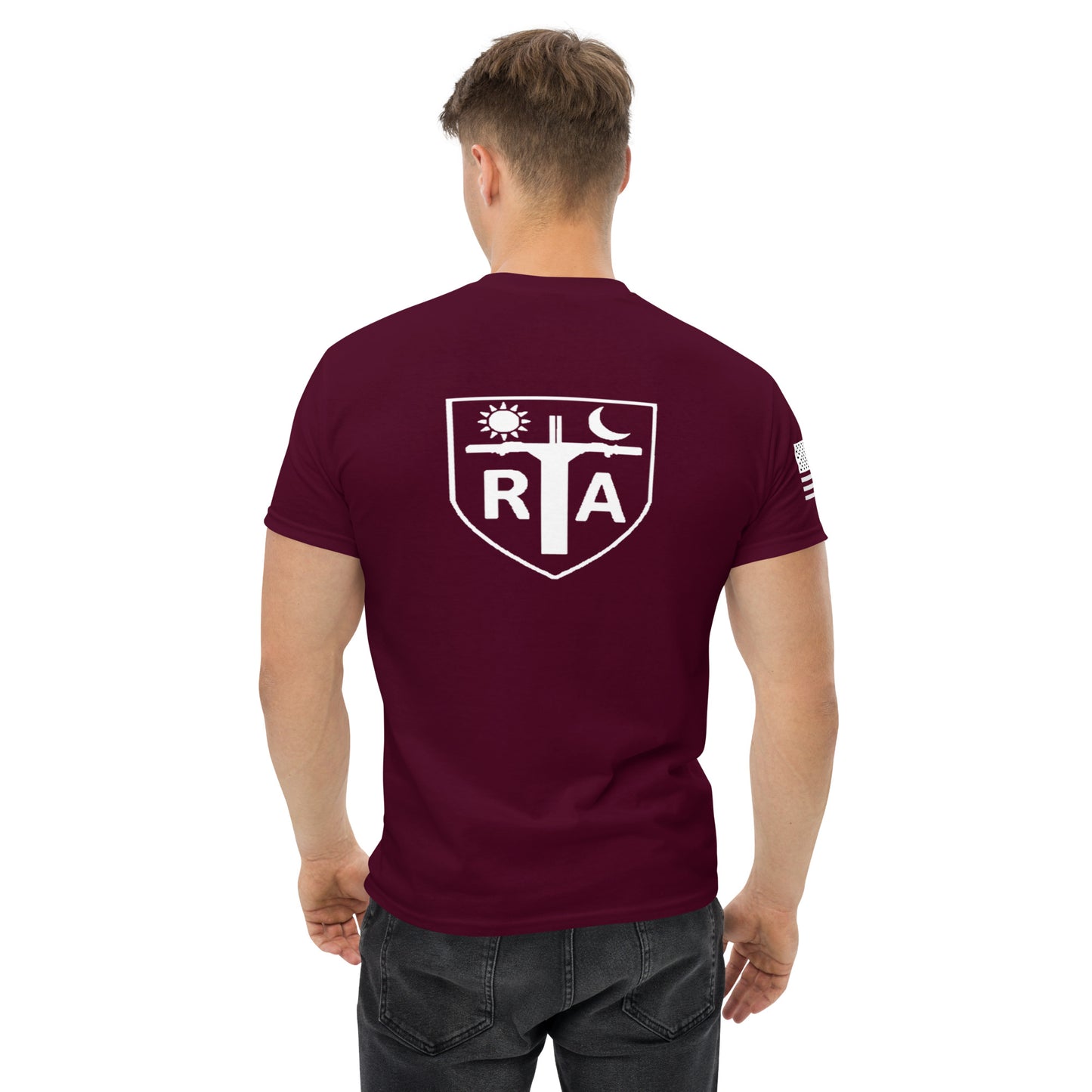 Repo Shield - White Ink Men's classic tee