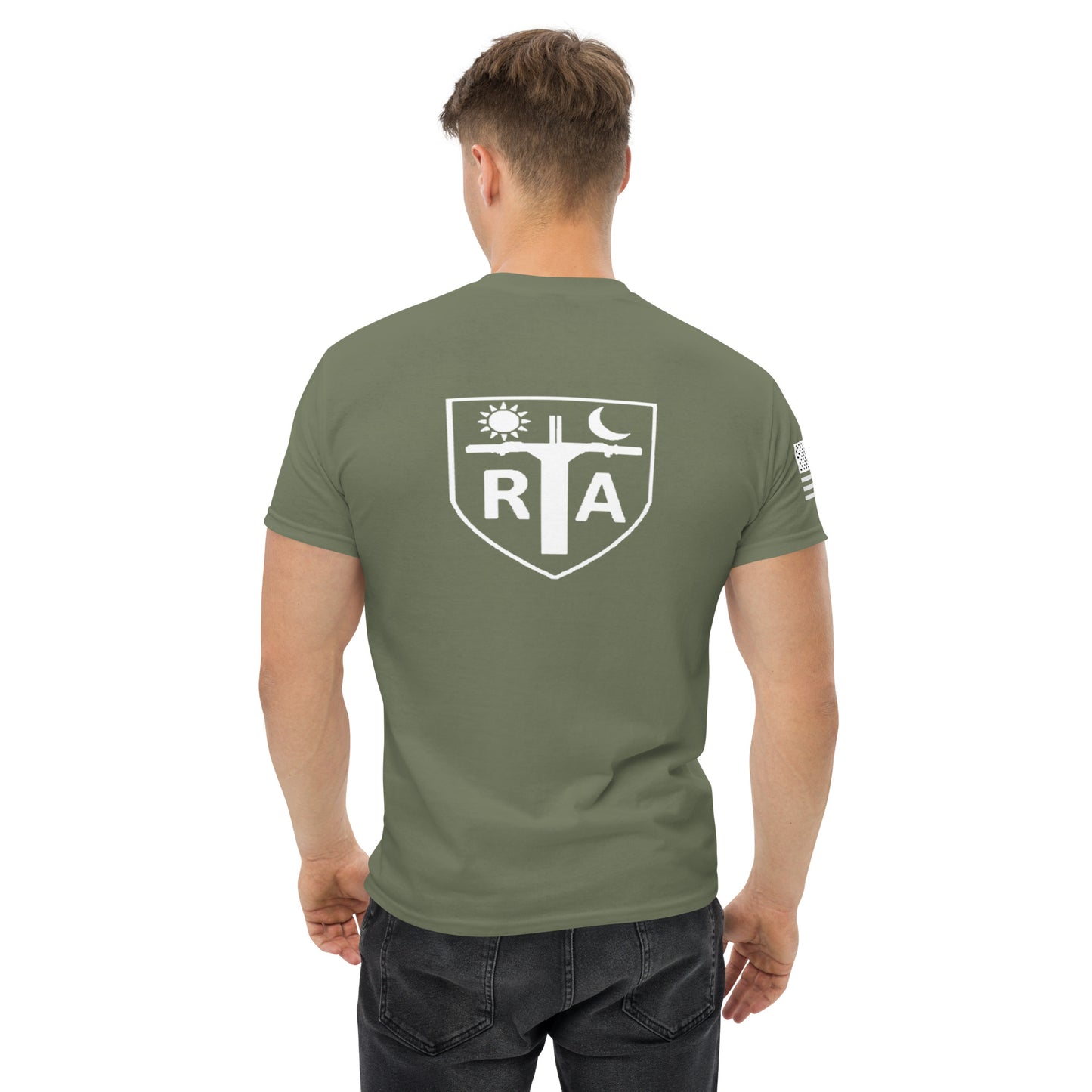 Repo Shield - White Ink Men's classic tee