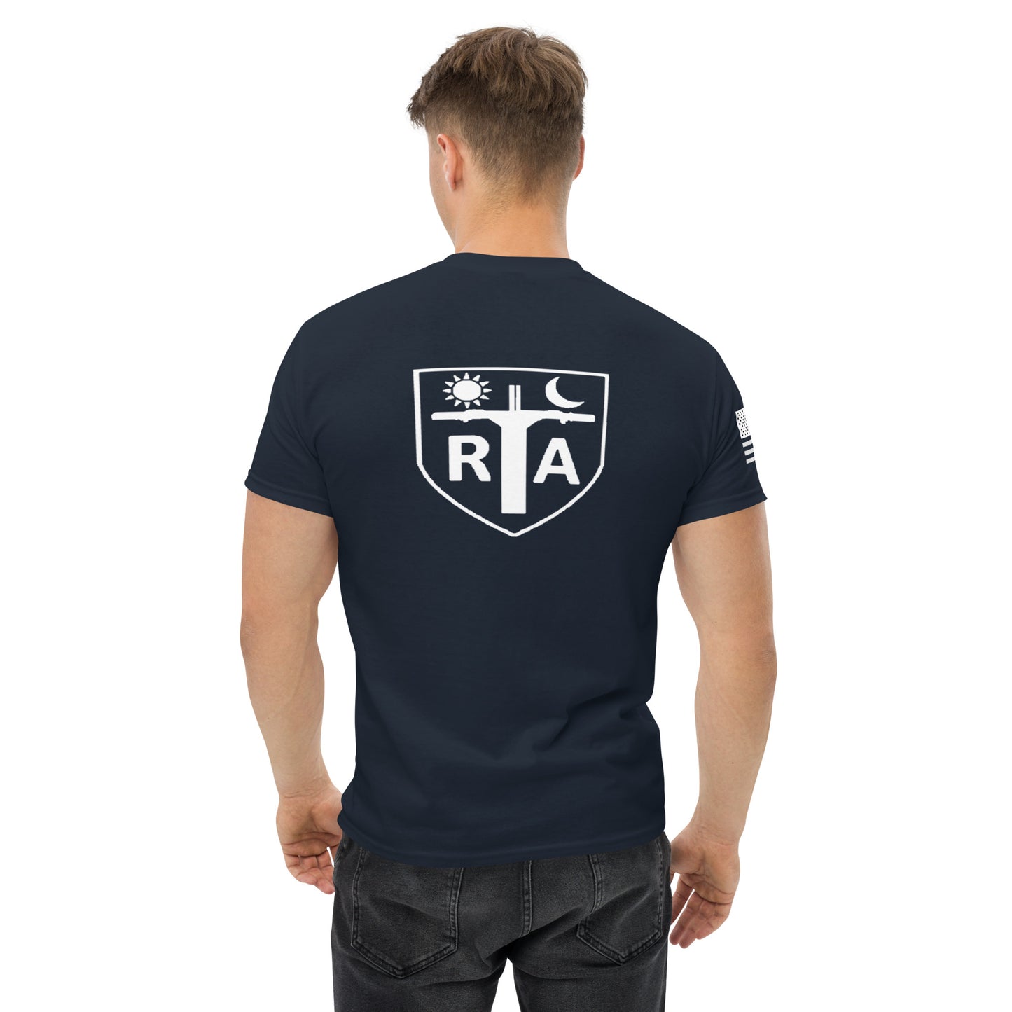 Repo Shield - White Ink Men's classic tee