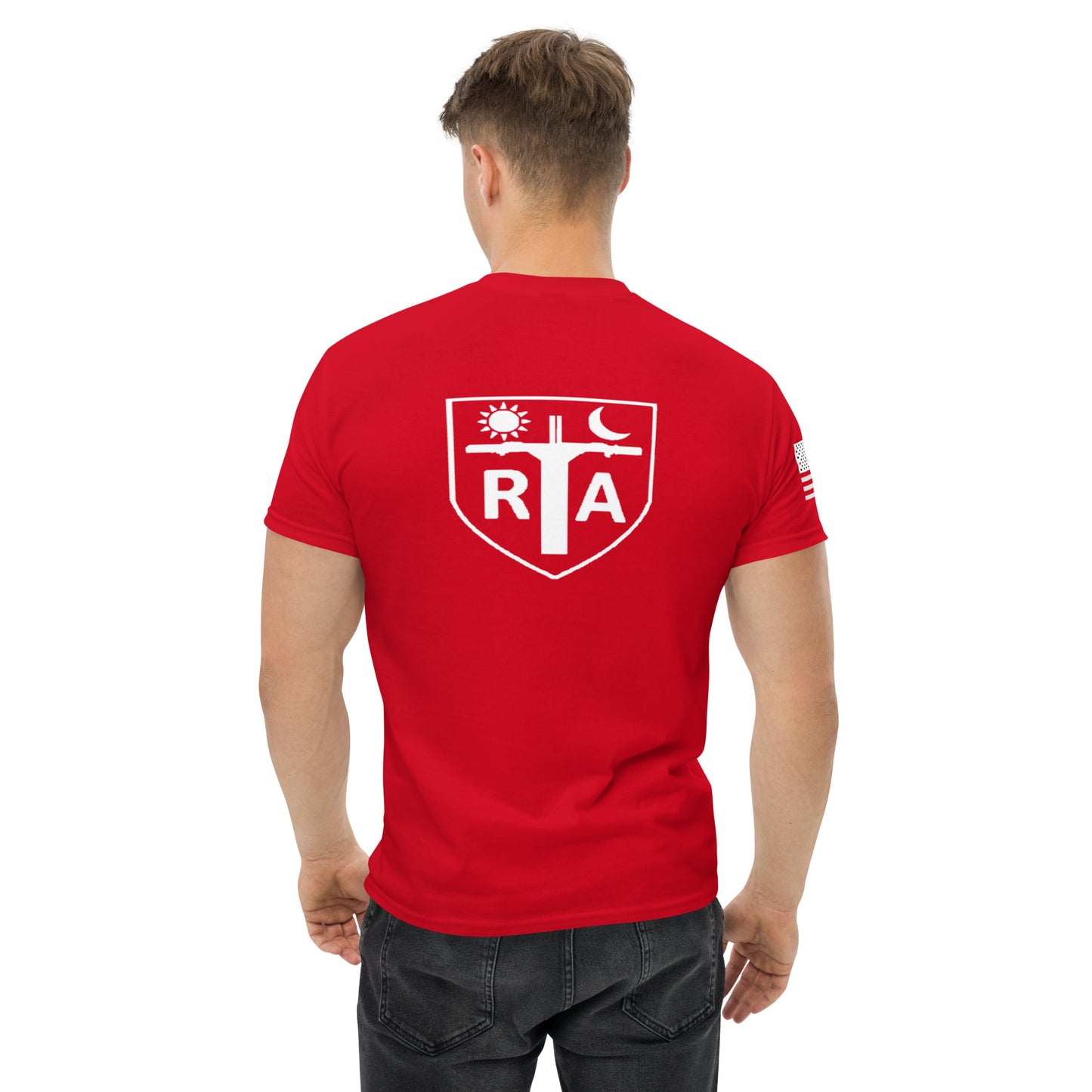 Repo Shield - White Ink Men's classic tee
