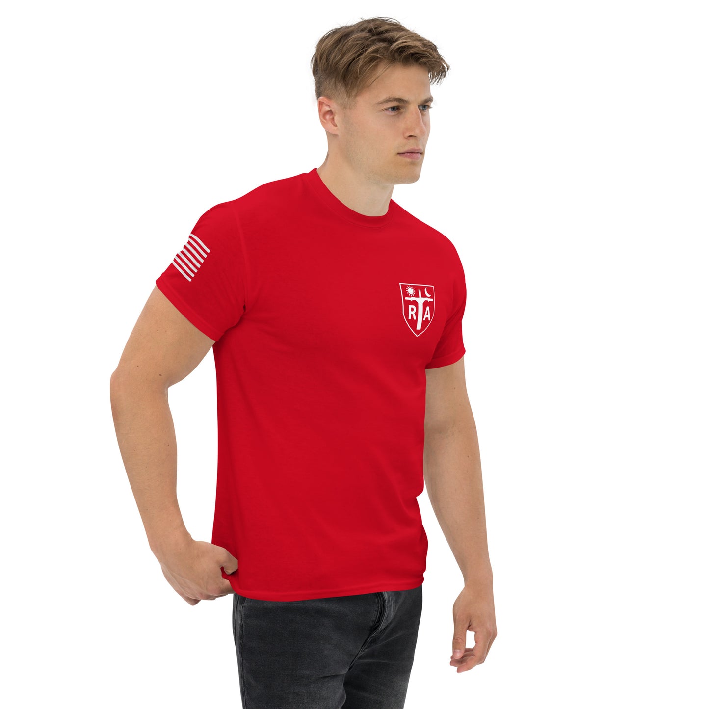 Repo Shield - White Ink Men's classic tee