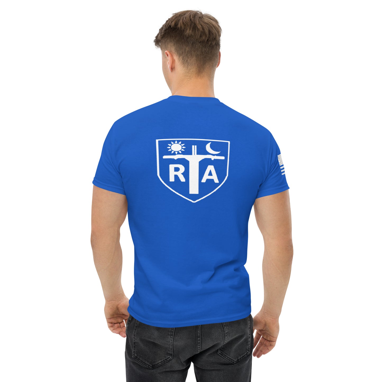 Repo Shield - White Ink Men's classic tee