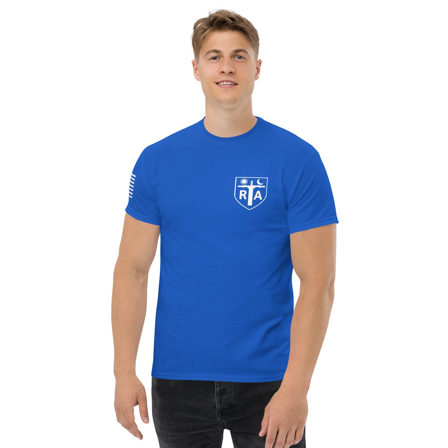 Repo Shield - White Ink Men's classic tee