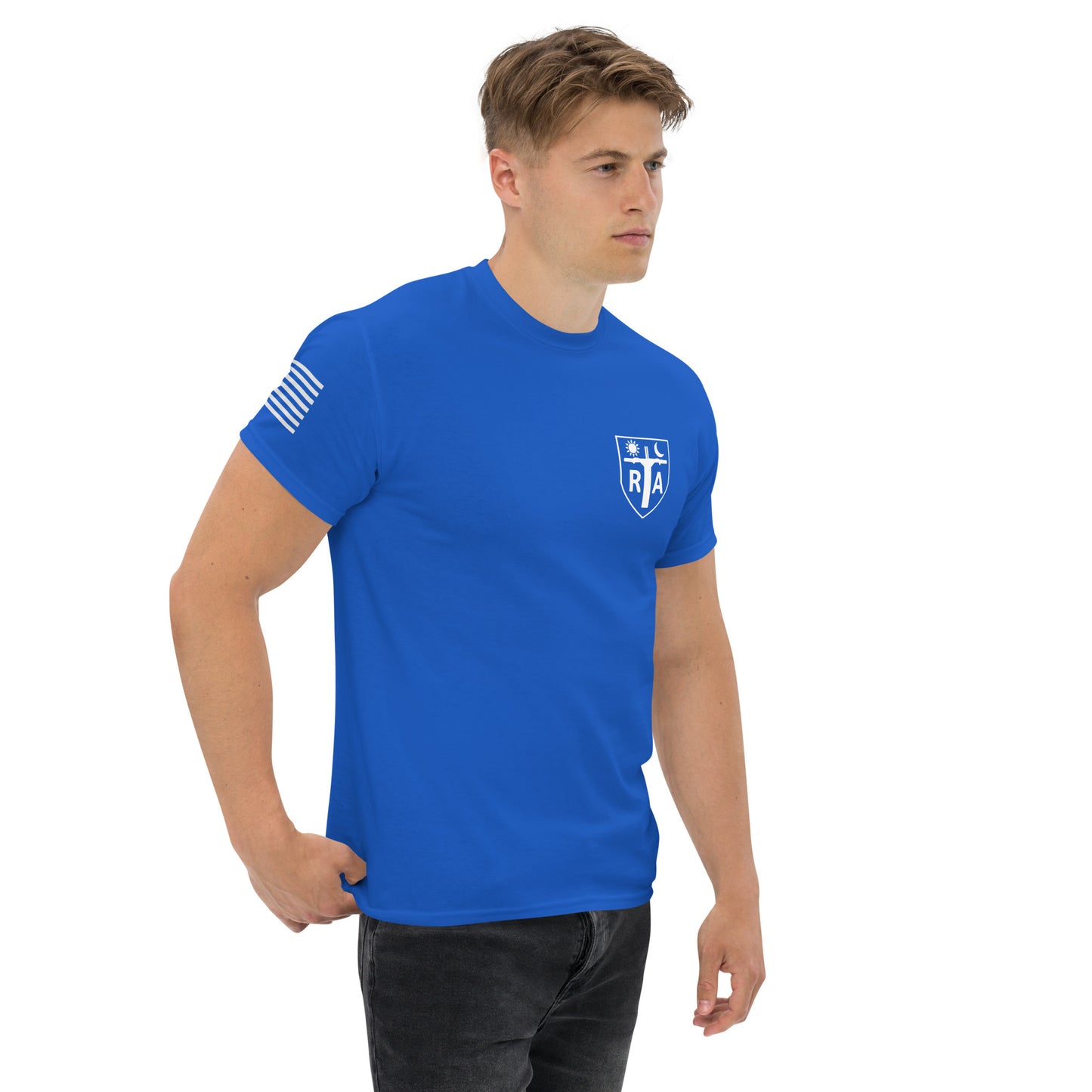 Repo Shield - White Ink Men's classic tee