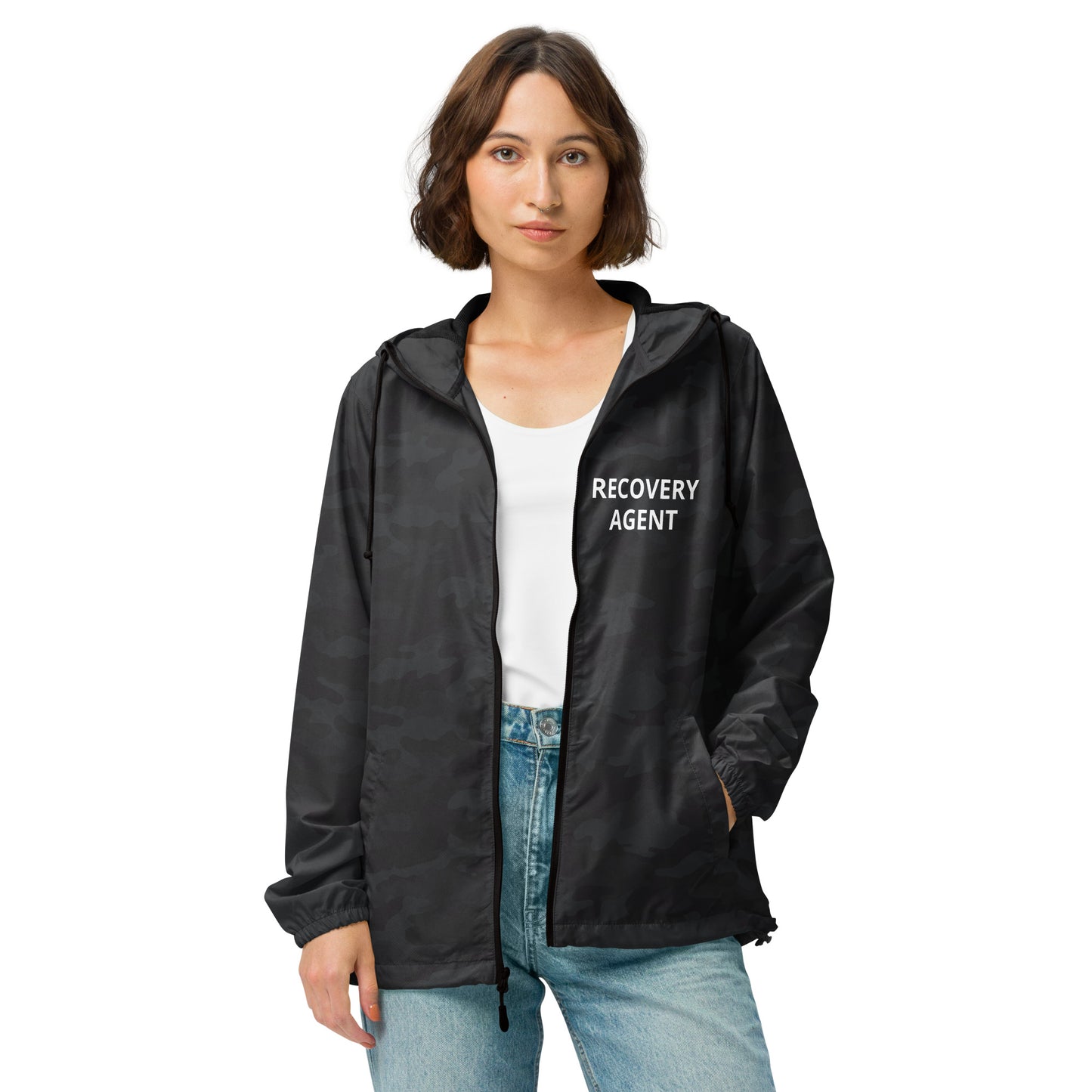 Recovery Agent - Unisex lightweight zip up windbreaker